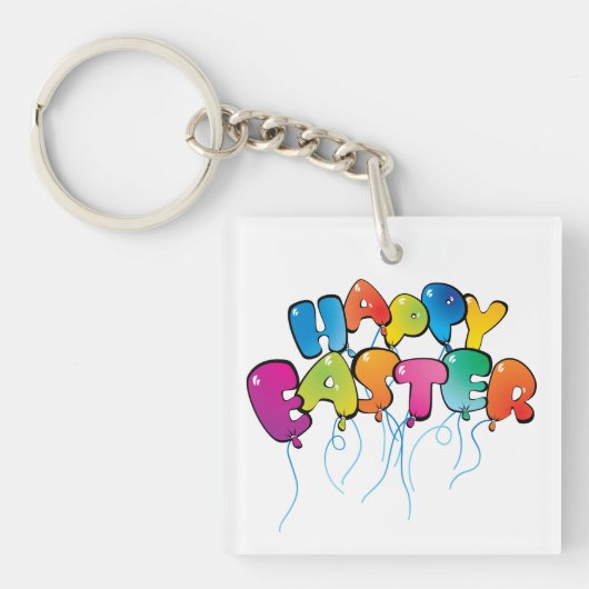 Happy Easter-ballonnen Sleutelhanger (voorkant)