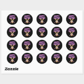 Happy Easter Baseball Bat Ice Cream Drip met Ei Ronde Sticker (Vel)