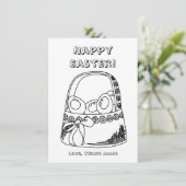 Happy Easter Basket Colour Page (Staand voorkant)