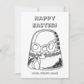 Happy Easter Basket Colour Page (Voorkant)