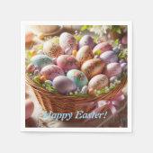 Happy Easter Basket van Easter Eggs Servet (Voorkant)