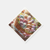 Happy Easter Basket van Easter Eggs Servet (Hoek)