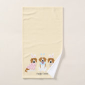 Happy Easter Beagle Honden Bad Handdoek (Handdoek)