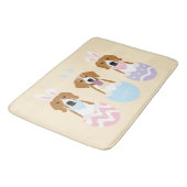 Happy Easter Beagle Honden Badmat (Gekanteld)