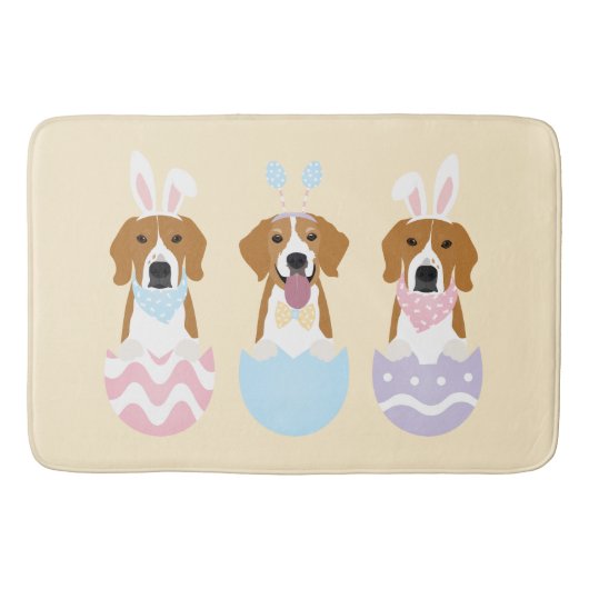 Happy Easter Beagle Honden Badmat (Voorkant)