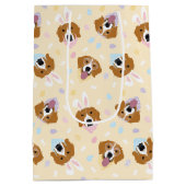 Happy Easter Beagle Honden Medium Cadeauzakje (Achterkant)