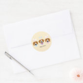 Happy Easter Beagle Honden Ronde Sticker (Envelop)