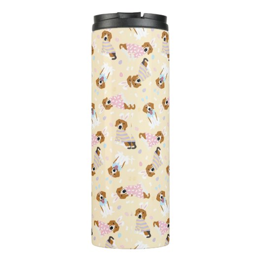 Happy Easter Beagle Honden Thermosbeker (Achterkant)