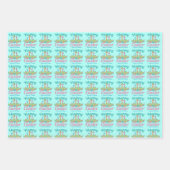 Happy Easter Beauful Religious Floral Custom Inpakpapier Vel (Voorkant)