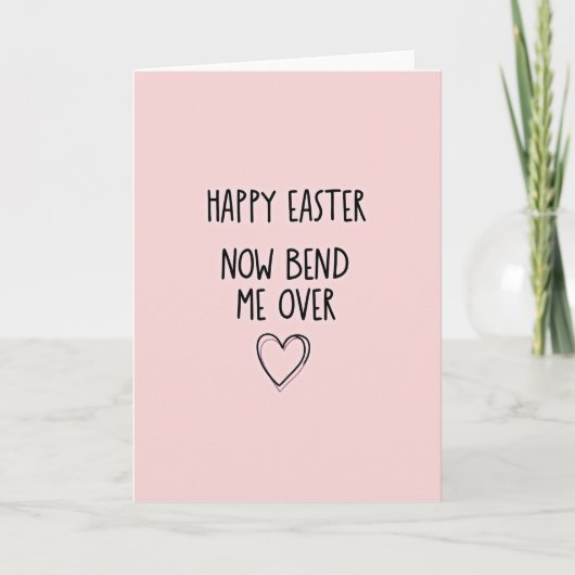 Happy Easter Bend Over Card Kaart (Voorkant)
