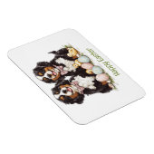 Happy Easter Berner Mountain Dogs Easter Eggs Magneet (Rechterzijde)