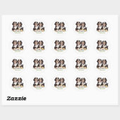 Happy Easter Berner Mountain Dogs Easter Eggs Ronde Sticker (Vel)