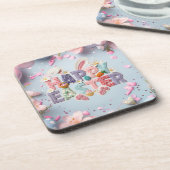 Happy Easter Bier Onderzetter (Linkerzijde)