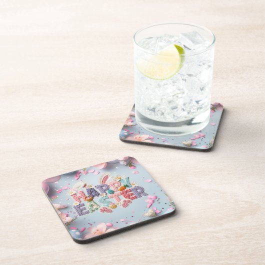 Happy Easter  Bier Onderzetter (Rechterzijde)