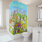 Happy Easter Big Egg Hunt Douchegordijn (In situ)