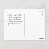 Happy Easter bijbel Verse Roze Tulieren Briefkaart (Achterkant)