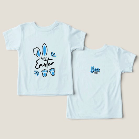 Happy Easter blauw (Ontwerp Voorkant & Achterkant)