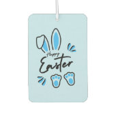 Happy Easter blauw Luchtverfrisser (Voorkant)