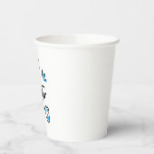 Happy Easter blauw Papieren Bekers (Links)