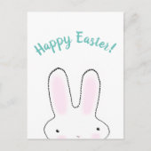 Happy Easter blauwgroen grappig, aangepast script Briefkaart (Voorkant)