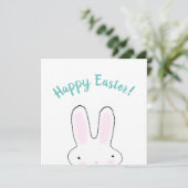 Happy Easter blauwgroen grappig, aangepast script  Kaart (Staand voorkant)