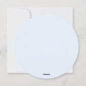 Happy Easter bleek blauw schattige grappige bundel Feestdagenkaart (Achterkant)