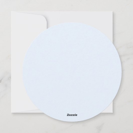 Happy Easter bleek blauw schattige grappige bundel Feestdagenkaart (Achterkant)