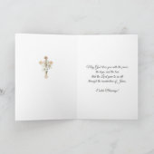 Happy Easter Blessings Prayer Reurrection  Feestdagen Kaart (Binnen)