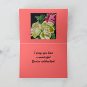 HAPPY EASTER BLOEM BOEKET kaart (Binnen)