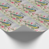 Happy Easter Blossom Birds Cadeaupapier (Hoek)