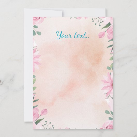 Happy Easter - blue egg with photo option Kaart (Achterkant)