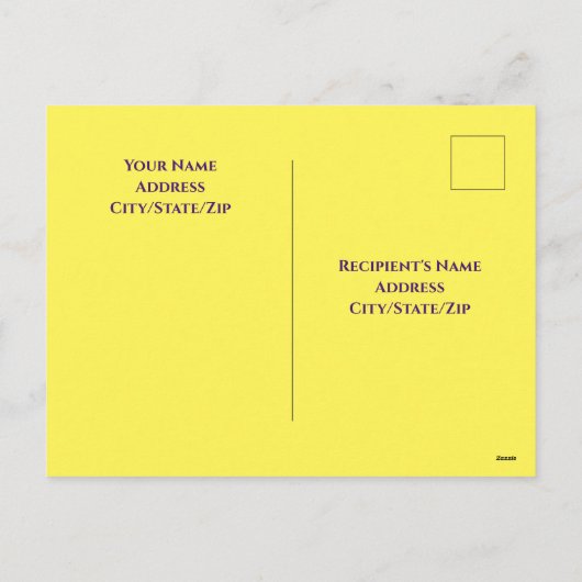 Happy Easter Blue Sky Cross - aangepaste naam geel Feestdagenkaart (Achterkant)