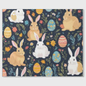 Happy Easter Boho Bunny Collectie Cadeaupapier (Vlak)