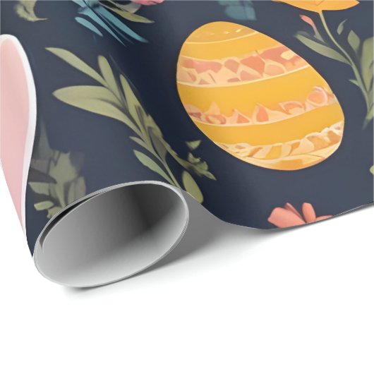 Happy Easter Boho Bunny Collectie Cadeaupapier (Rol Hoek)