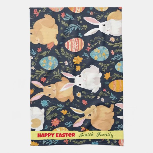 Happy Easter Boho Bunny Collectie Theedoek (Verticaal)