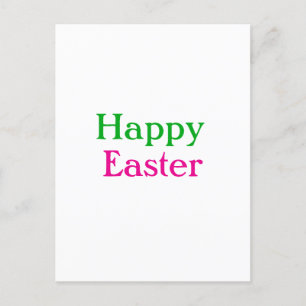 Happy easter boho groen roze kinder naam toevoegen briefkaart