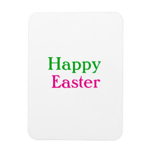 Happy easter boho groen roze kinder naam toevoegen magneet