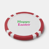 Happy easter boho groen roze kinder naam toevoegen poker chips (Enkel)