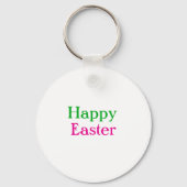 Happy easter boho groen roze kinder naam toevoegen sleutelhanger (Achterkant)