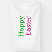Happy easter boho groen roze kinder naam toevoegen spandoek (Verticaal)