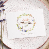 Happy Easter Boho Waterverf Briefkaart