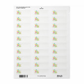 Happy easter-boom met decoratieve eieren etiket (Full Sheet)