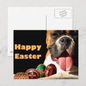 Happy Easter Boxer Dog briefkaart (Voorkant / Achterkant)