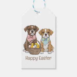 Happy Easter Boxer Dogs Cadeaulabel