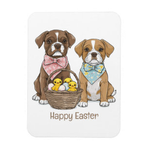Happy Easter Boxer Dogs Magneet