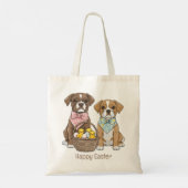 Happy Easter Boxer Dogs Tote Bag (Achterkant)