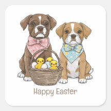 Happy Easter Boxer Dogs