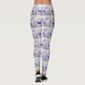 Happy Easter Brick-muur Leggings (Achterkant)