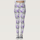 Happy Easter Brick-muur Leggings (Voorkant)