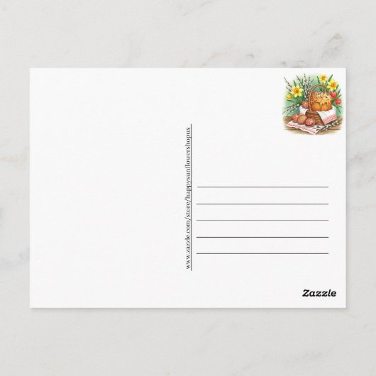 Happy Easter Briefkaart (Achterkant)